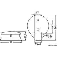 Lateral Navigation Light Polished SS Body