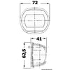 Compact 12 Navigation Lights Made of Mirror-Polished AISI316 Stainless Steel