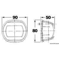 Classic 12 Navigation Lights Made of Mirror-Polished AISI316 Stainless Steel