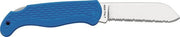 Pocket Knife (Locking) Serrated - Blue