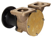 1½" bronze pump, 200-size, flange-mounted with flanged ports Standard on Hamworthy compressors - Jabsco 11790-0101