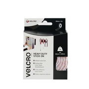 Stick on Heavy Duty Velcro White 50mm x 1m - Box of 6