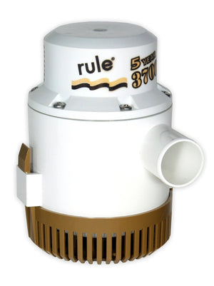Rule 3700 Gold Series Submersible Submersible pump 12 volt DC.
5 Year Warranty - Rule 13A