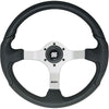 Ultraflex Nisida Steering Wheel (350mm / Black & Silver)