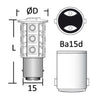 SMD LED Bulb for Spotlights, BA15D Screw