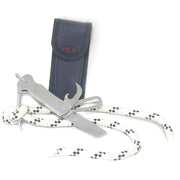 Skipper Mate Pen Knife, Stainless Steel, L: 9,5cm Blade, shackle key, fid & can opener & Belt Pouch
