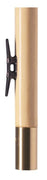 Pine Flag Pole 125cm with a Brass Ring