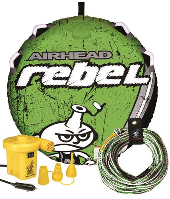 Airhead Rebel Kit - 1 Rider, Tube, Rope & Pump