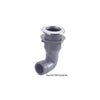 Nylon Skin Fitting with Stainless Steel Head 90° Adaptor