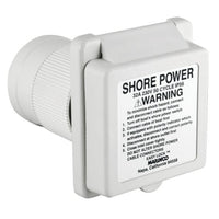 Inlet, 32A 220V, Square, White