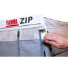 Polar White Zip Top 450 Royal Grey Fabric - 06531A01R