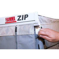 Polar White Zip Top 400 Royal Grey Fabric - 06531-01R