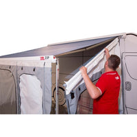 Polar White Zip Top 400 Royal Grey Fabric - 06531-01R