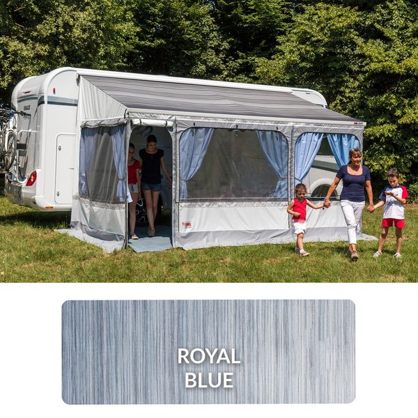 Polar White Zip Top 400 Royal Blue Fabric - 06531-01Q