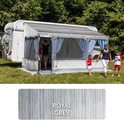 Polar White Zip Top 450 Royal Grey Fabric - 06531A01R