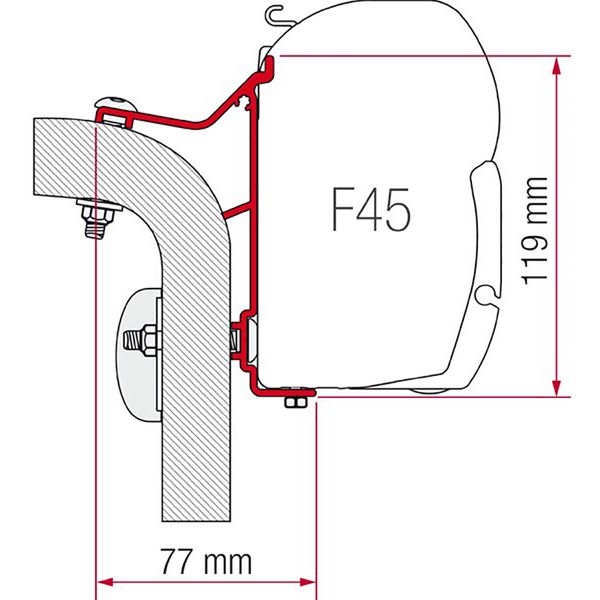 Adaptor Hymer B Klasse 3.5m - 98655-244