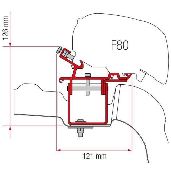 Kit VW Crafter / Man L3 H3 No Roof Rail (98655Z043) - 98655Z043