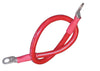 Ancor Battery Cable Assembly, 4 AWG (21mm²) Wire, 3/8" (9.5mm) Stud, Red - 18in (45.7cm)