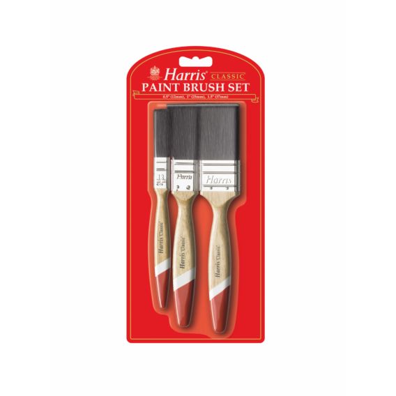 Harris Classic Set of 3 Paint Brushes (0.5'', 1'', 1.5'')