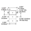 C-Series Flat Rocker Circuit Breaker - Single Pole 10A