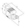 Can Plastic Waterlock Silencer 100/115mm Hose - ChasNewensMarine