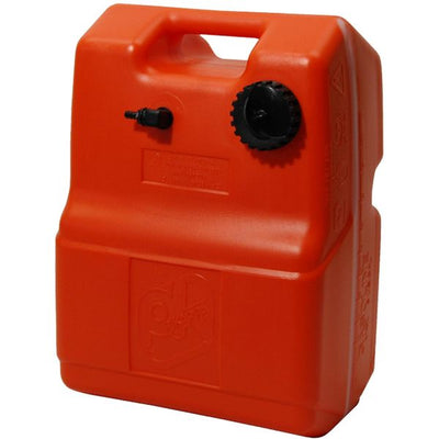 Can Rectangular Plastic Outboard Fuel Tank 24L+SG