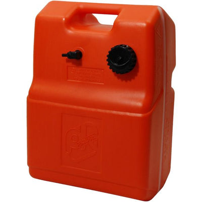 Can Rectangular Plastic Outboard Fuel Tank 29L+SG
