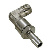 Can 1/4" BSP 90 Degree Chrome Brass 10mm Hose Connector