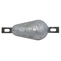 Aluminium Bolt On 77 Pear Anode 0.9kg - ChasNewensMarine