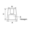 AG Zinc Shaft Anode 32mm Hexagon End