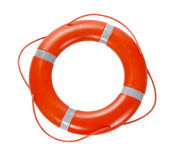 BESTO-BUOY 75X45CM SOLAS Rescue buoy 2.5kg Solas Orange