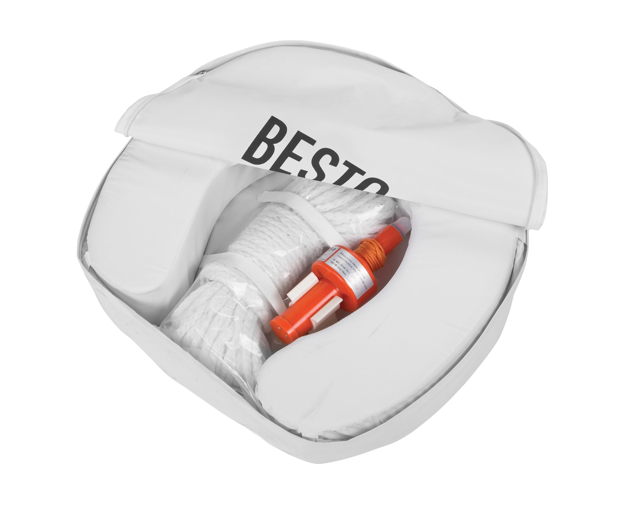safety kit white with Besto logo