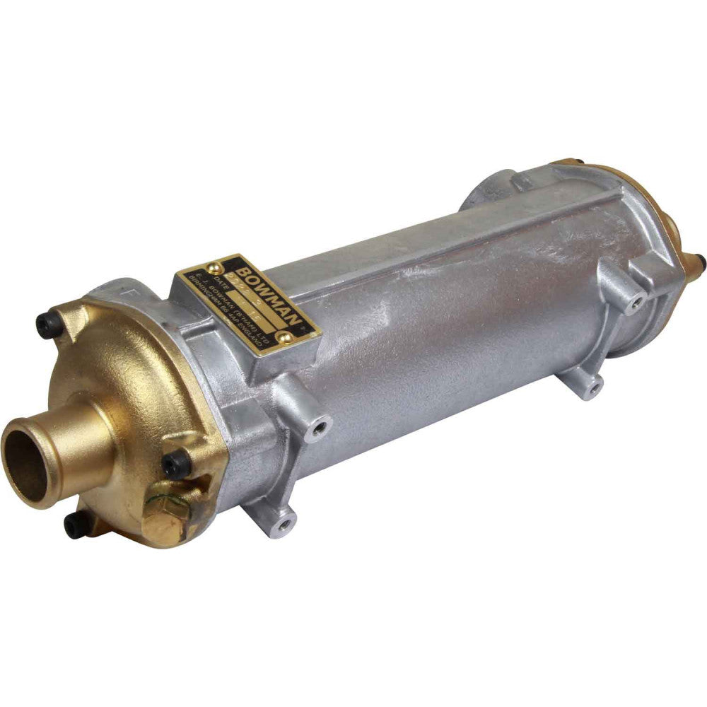 Bowman EC120 Oil Cooler (160HP / 1/2" BSP Oil / 32mm ID Water)  203483 - ChasNewensMarine