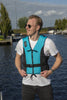 Besto Dinghy Zipper 50N Allround Buoyancy Aid - Aqua & Black - In All Sizes