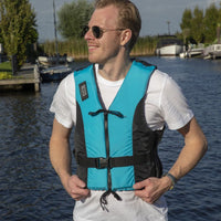 Besto Dinghy Zipper 50N Allround Buoyancy Aid - Aqua & Black - In All Sizes