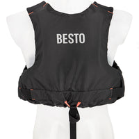 Besto Sailor All Black/Orange 50N SAILING Buoyancy Aid - In All Sizes