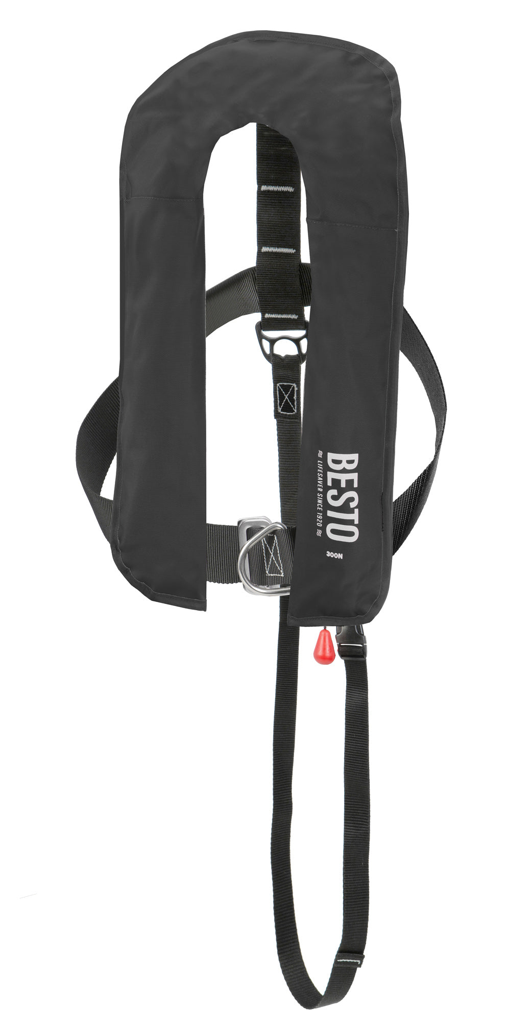 Besto Inflatable Automatic 300N Commercial Lifejacket 300N 40+kg Adult, in Navy, Red or Black
