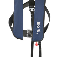 Besto 165N Inflatable Lifejacket 165N 40+kg Adult in Navy, Red or Black