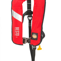 Besto Hammar 165N Inflatable Lifejacket 165N 40+kg Red Adult
