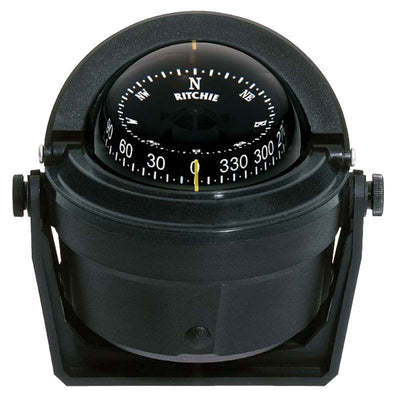 Compass Voyager B-81, w/,bracket mount,black by Lalizas