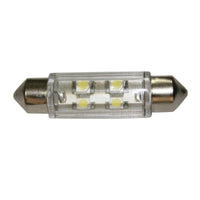Bulb 12V, LED, T11 39mm, cool white - 2x4 LEDs 360o by Lalizas