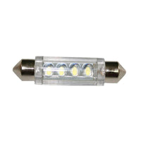 Bulb 12V, LED, T11 41mm, cool white - 4 LEDs by Lalizas