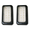 Dome Light / Trailer Light, 12 LEDs, 12V&24V, black (2 pcs set) by Lalizas