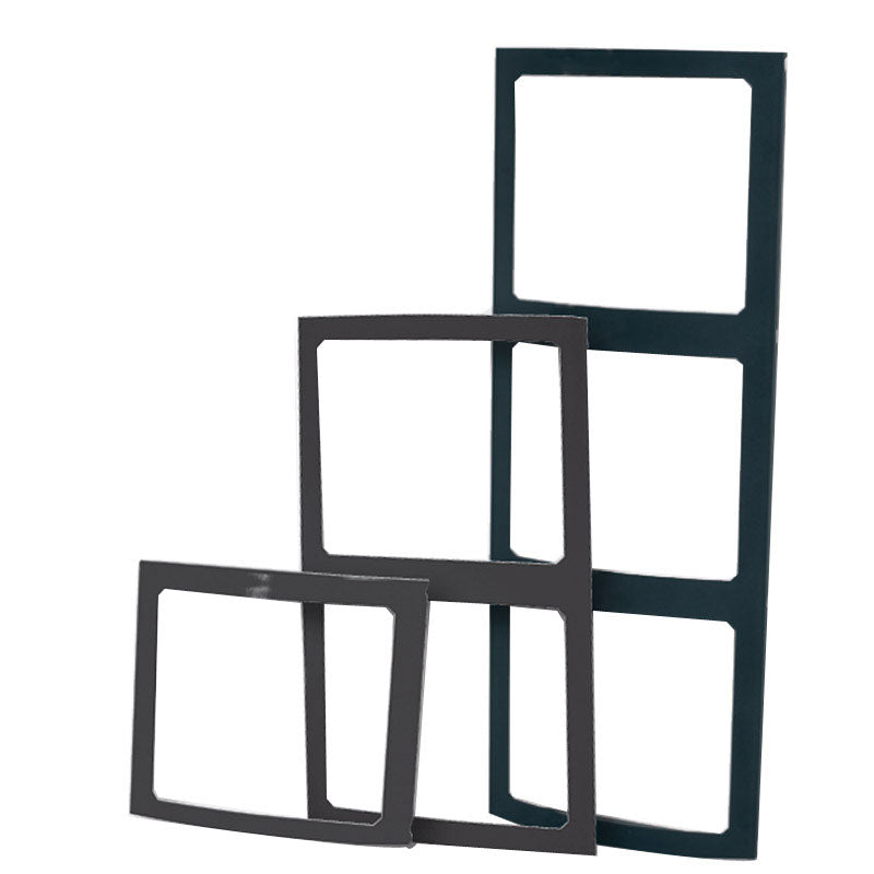 Switch Panel Frame, double, L 18.5 cm W 10cm, black