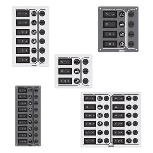 Switch panel ''Sp9 Ultra'', 9 waterproof switches, Inox 316, 12/24V