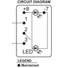 SPDT Remote Control Contura Switch - ON-OFF-ON