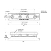 Common 150A BusBar - Four 1/4"-20 Studs