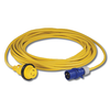 Cordset, 16A 230V, 1M, With European Plug, Yellow