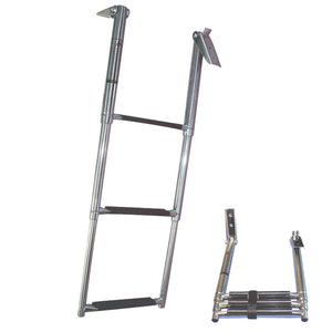 Telescopic Ladder, 3 steps, Inox 316, 330x860mm