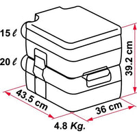 Fiamma Bi-Pot 39 Toilet - 01355-01-